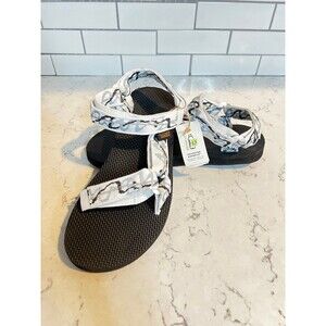 Teva original universal Sandals ziggy white size 7